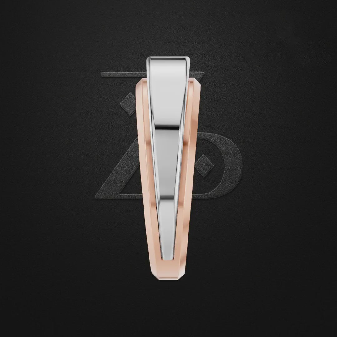 Solitaire Laboratory Grown Diamond Wedding Band